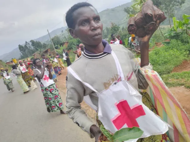 Tree planting campaign Kiganda commune / Muramvya, funded by ESF in 2023