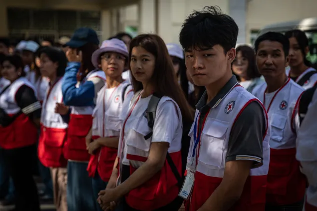 Volunteers from the MRCS