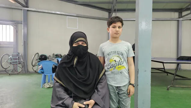Zareena, Ehsan’s mother, has been a great support for her child in his seven-year journey of playing futsal