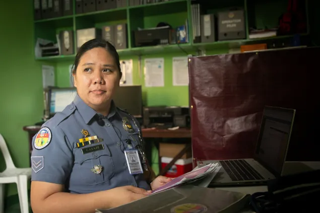 Jail Officer 2 Anna Lalaine Casaje is one of the detention nurses who has been trained in using the Bureau of Jail Management and Penology’s Health Information System.    
