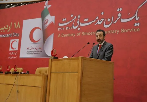 Red Cross Red Crescent Day speech by Robert Mardini in Tehran, Iran 2022.