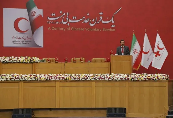Red Cross Red Crescent Day speech by Robert Mardini in Tehran, Iran 2022.