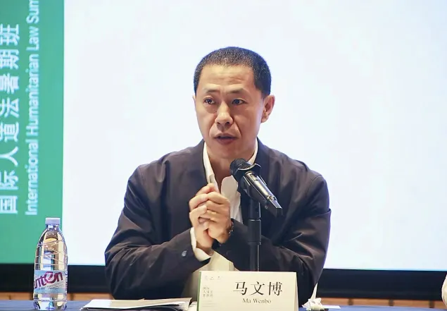 中国红十字会总会联络部副部长马文博