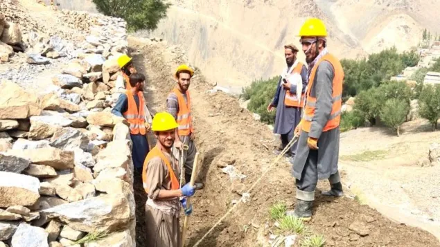 More than 240 community workers joined a project to clean an irrigation canal, benefiting 710 households in Surkhshal village, Paryan district of Panjshir Province.