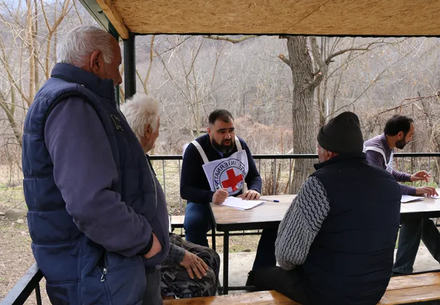 Meeting the villagers