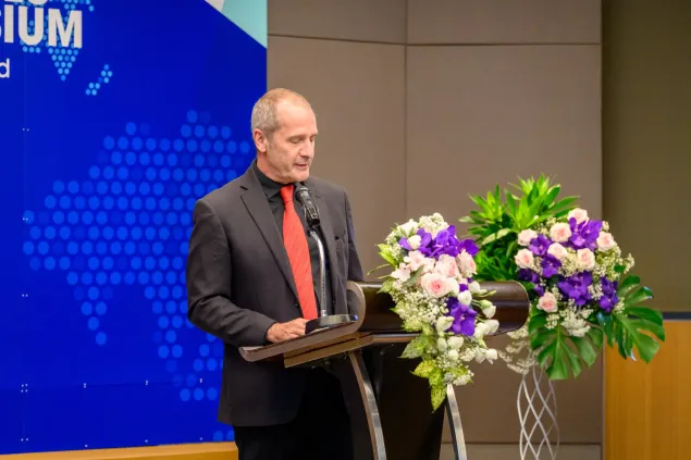 Mr Juan Pedro Schaerer, head of the ICRC’s regional delegation in Bangkok, delivered the opening speech at the Asia-Pacific Symposium on International Humanitarian Law (IHL) and New Technologies of Warfare.