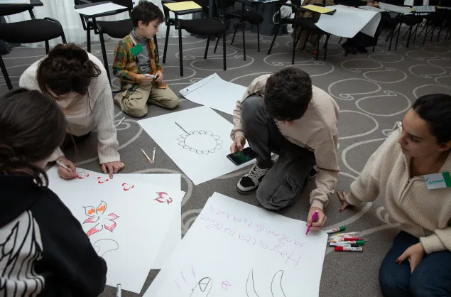 Baku, 2024. Children participating in one of the mental health and psychosocial support programs.   