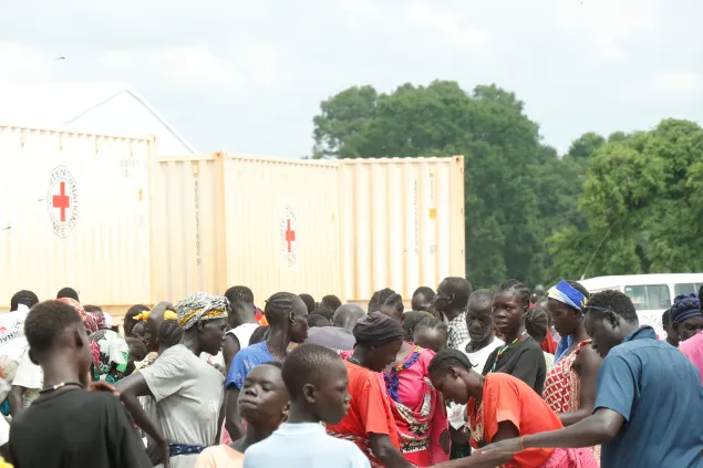 South Sudanese returnees at Gok Machar