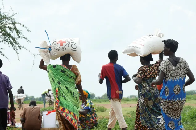 South Sudanese returnees at Gok Machar