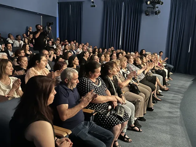 Families of the missing watching the performance
