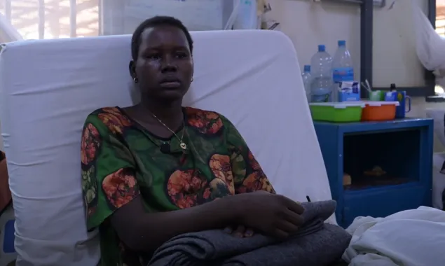 Aluel Malong, a patient at the ICRC-supported Juba Military Hospital.