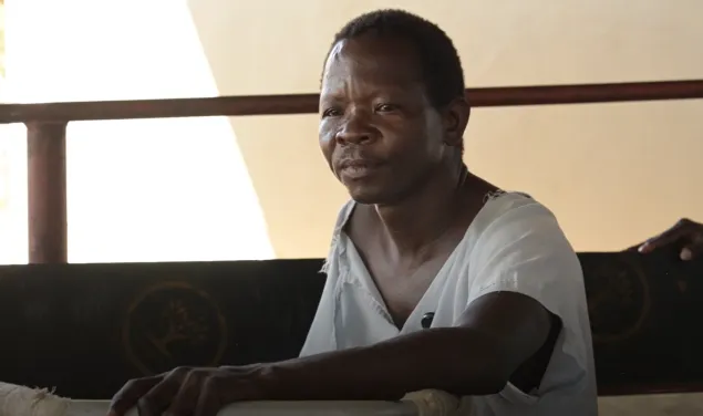 Paul Gabriel Renze, a patient at the ICRC-supported Juba Military Hospital.