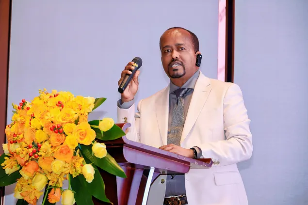 Mr. Andargu Berhe Baranto, Minister Counsellor, Embassy of the Federal Democratic Republic of Ethiopia.