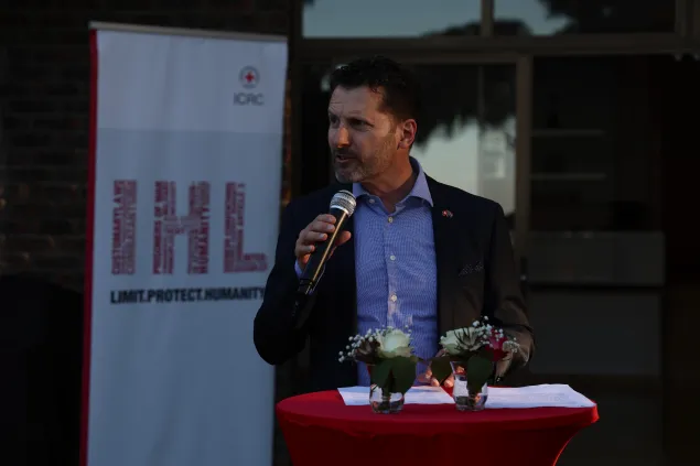 Mirko Manzoni at the launch of the ICRC appeal in Cape Town.