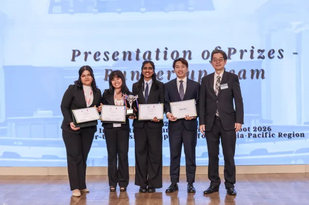 立命馆亚洲太平洋大学获得第24届亚太区红十字国际人道法模拟法庭比赛亚军。