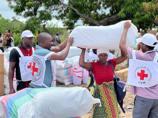 During the distribution of seeds and agricultural tools.