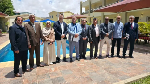 A training on international humanitarian law for officers and staff of the Ministry of Defense.
