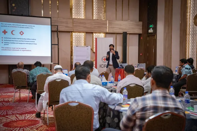 Officials from the Office of the Refugee Relief and Repatriation Commissioner participated in an International Humanitarian Law (IHL) dissemination session in Cox's Bazar.