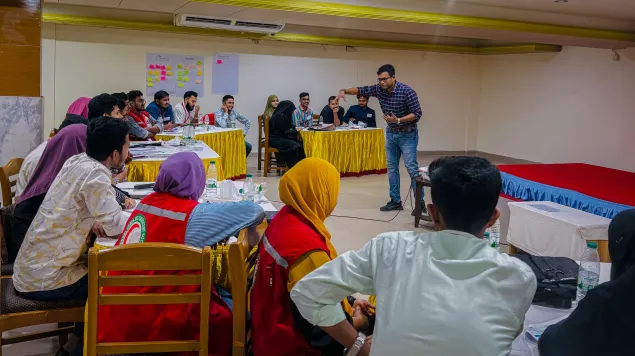 In Cox’s Bazar, Bangladesh Red Crescent Society volunteers participated in a four-day training programme to strengthen their preparedness for emergencies.
