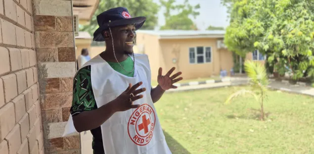 Babagana Shehu, volunteer from the Nigerian Red Cross Society