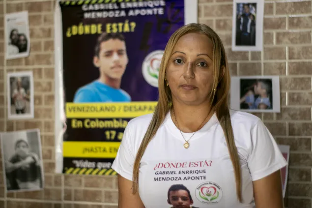 Yenni Aponte, busca a su hijo Gabriel Mendoza, desaparecido desde 2020