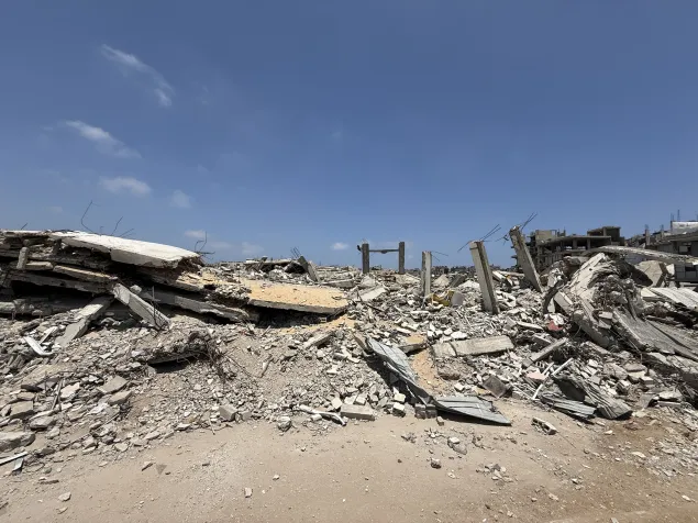 Al-Baqara neighborhood, northeast of Gaza City, where some families live with limited access to essential services, including water, sanitation, healthcare, and education.