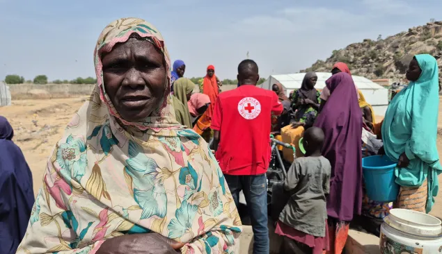 Aisha Gaji, a mother of seven living in an IDP camp in Gwoza