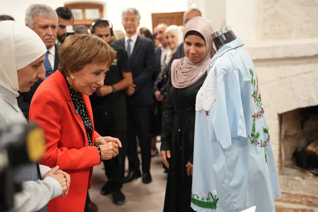 Princess Basma bint Talal attending the IDOD event and met with the families of missing persons 