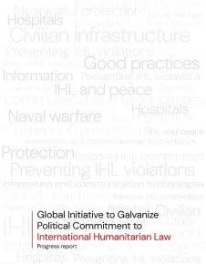 Global Initiative to Galvanize Political Commitment on International Humanitarian Law: Progress Report