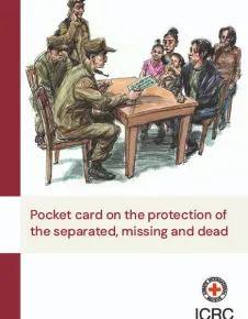 Pocket card on the protection of the separated, missing and dead