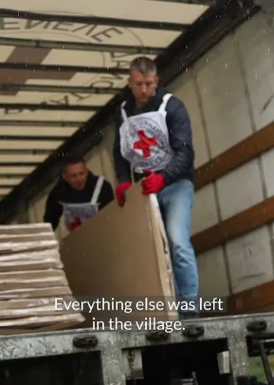 Ukraine work, ICRC delivers aid 
