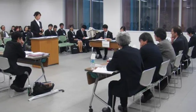 Some 20 students from four universities participated in last December's Japanese national round.