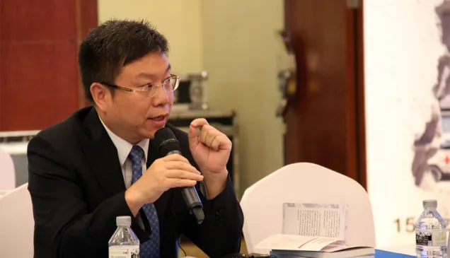 中国红十字会总会组织宣传部部长姚立新博士在现场与大家分享经验。
