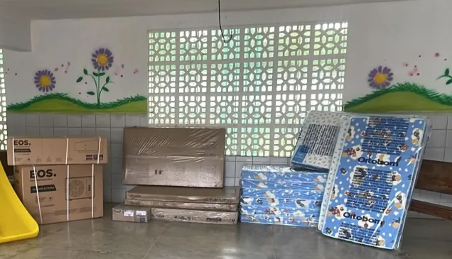 Foto das doações