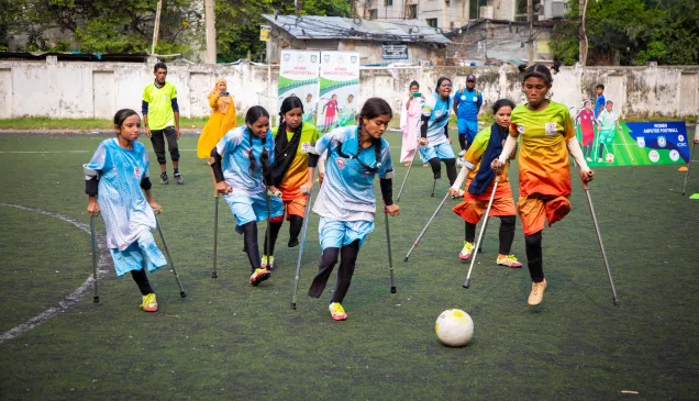 First-ever women’s amputee football training camp