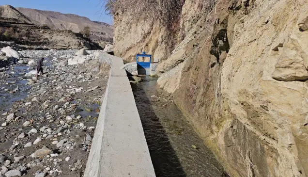 An irrigation canal was repaired and upgraded for the Gerikhil community in Nangarhar Province. The community used to struggle with seasonal floods, economic instability and food shortages, which was worsened by the effects of decades of armed conflict.