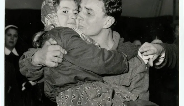 Grecia, 1954. Repatriación de griegos desde Hungría.