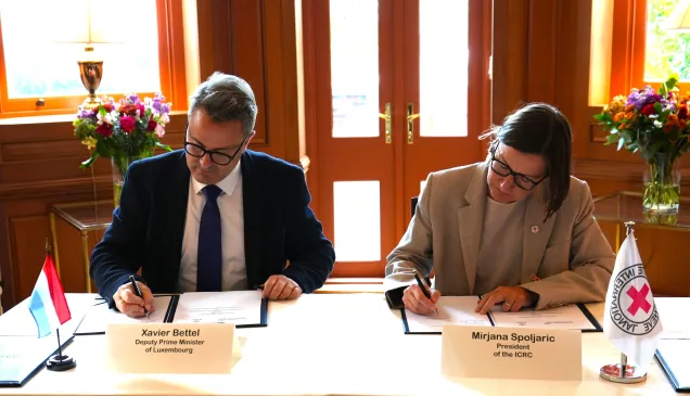 ICRC and Luxembourg Sign Strategic Partnership Agreement
