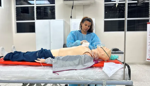 En la sala de simulación de la Universidad de Carabobo