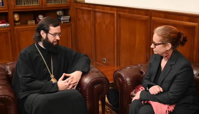 Глава Московской делегации МККК встретилась с председателем Отдела внешних церковных связей Московского Патриархата