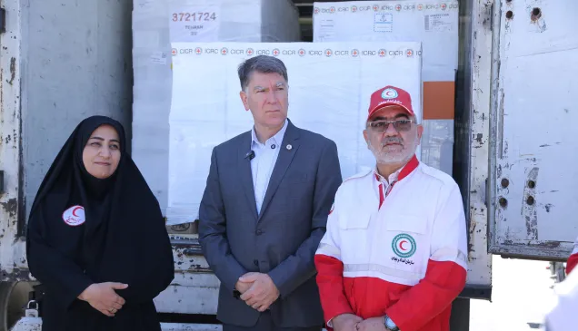 Iran: ICRC delivers 18 tonnes of humanitarian supplies to support emergency response 