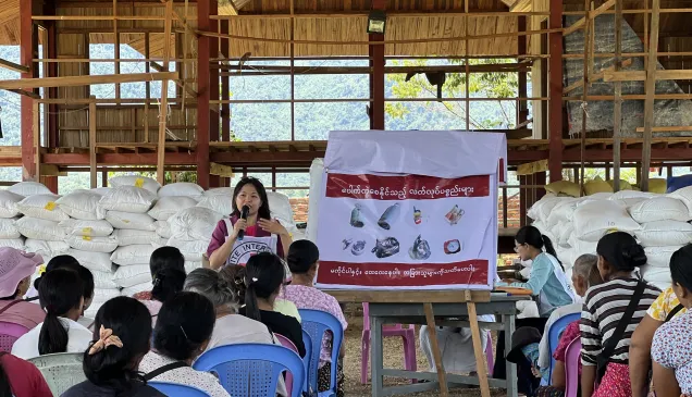 Myanmar. The ICRC team in Myitkyina conducted risk awareness and safer behavior (RASB) sessions with 519 people participating from villages in Waingmaw, Mohyin and Myitkyina townships in Kachin.