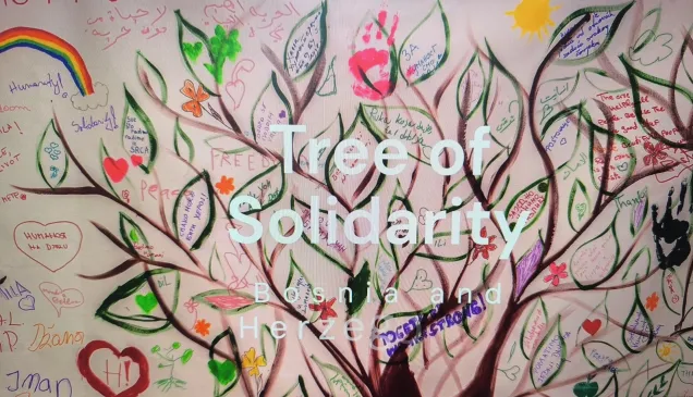 Honoring humanitarian workers: The Tree of Solidarity