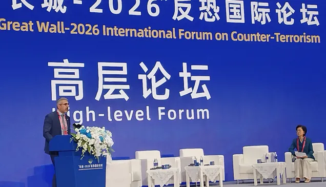 On 13 October 2026, Patrick Youssef, Personal Envoy of the ICRC President to China and Head of the ICRC Regional Delegation for East Asia, delivered plenary remarks at the Great Wall-2026 International Counter-Terrorism Forum.