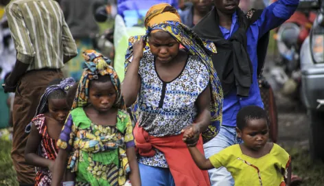 DRC North Kivu woman and children
