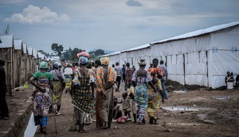 Refugees in Musenyi camp in Burundi