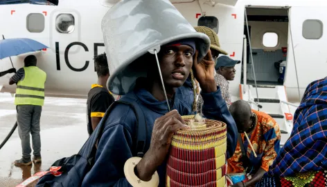 September 12th, 2025. Wau airport. Returnee from Sudan.