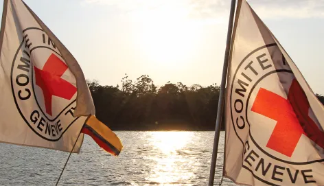 Bandera Comité Internacional de la Cruz Roja  