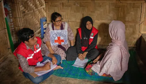 Together with the Bangladesh Red Crescent Society, the ICRC helps reconnect families separated by migration, violence, disasters and other humanitarian challenges.