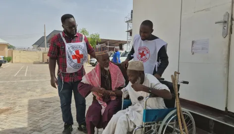 73 years old Baba Garba Usman reunited with his family in Gilsume Community, Bursari LGA, Yobe State